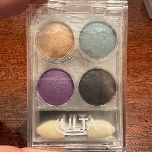 Ulta Beauty Eyeshadow Palette - Gold, Teal, Purple, Charcoal